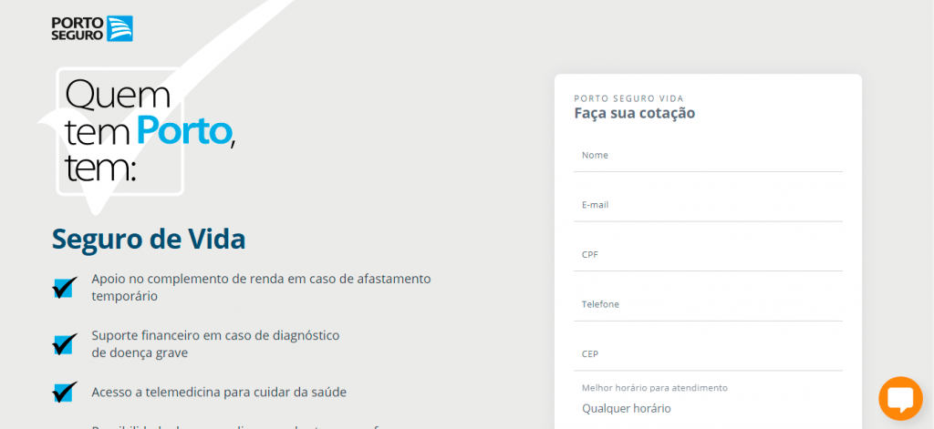 landing page exemplos