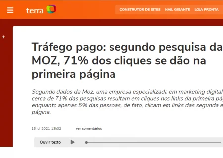 cliques primeira pagina